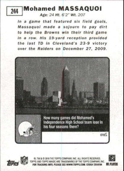 2010 Topps Magic Mini Football Card Pick - Picture 403 of 411
