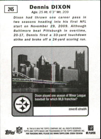 2010 Topps Magic Mini Football Card Pick - Picture 405 of 411