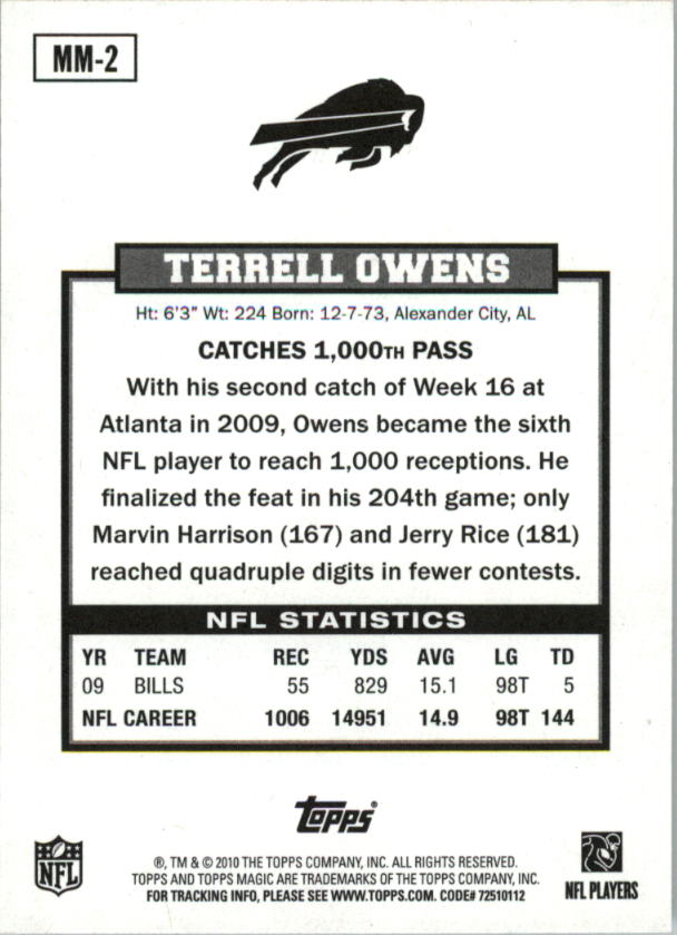 A1736- 2010 Topps Magic FB Asst Inserts Group1 -You Pick- 15+ FREE US SHIP - Picture 241 of 378