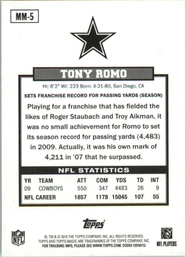 A1736- 2010 Topps Magic FB Asst Inserts Group1 -You Pick- 15+ FREE US SHIP - Picture 243 of 378