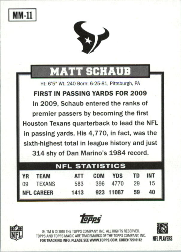 A1736- 2010 Topps Magic FB Asst Inserts Group1 -You Pick- 15+ FREE US SHIP - Picture 139 of 378