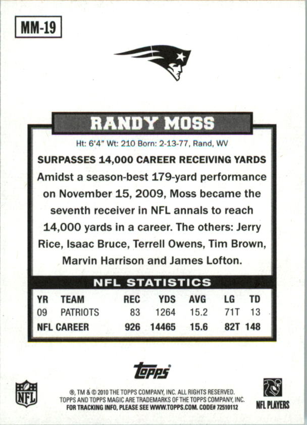 A1736- 2010 Topps Magic FB Asst Inserts Group1 -You Pick- 15+ FREE US SHIP - Picture 245 of 378
