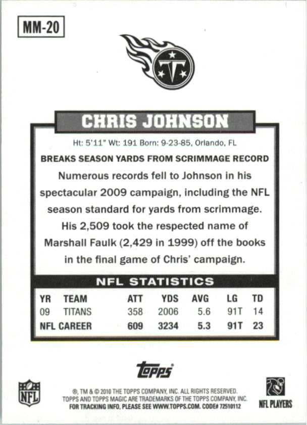 A1736- 2010 Topps Magic FB Asst Inserts Group1 -You Pick- 15+ FREE US SHIP - Picture 145 of 378