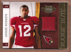 2010 Panini Plates and Patches Rookie Blitz Materials #5 Andre Roberts