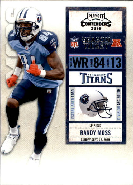 2010 Playoff Contenders #55 Randy Moss