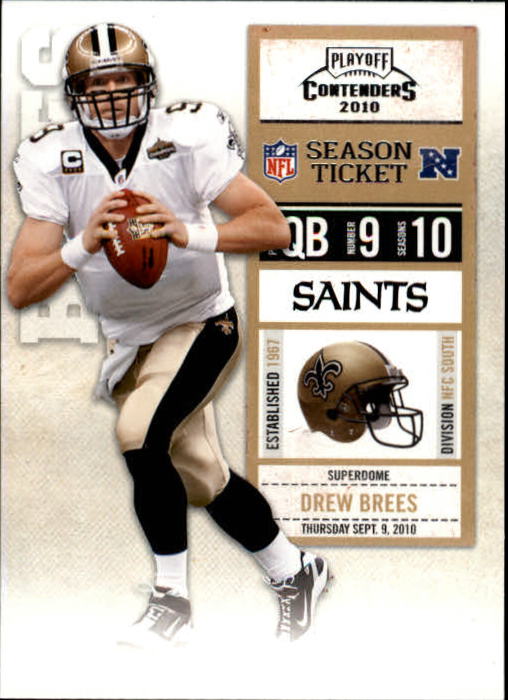 2010 Playoff Contenders #60 Drew Brees