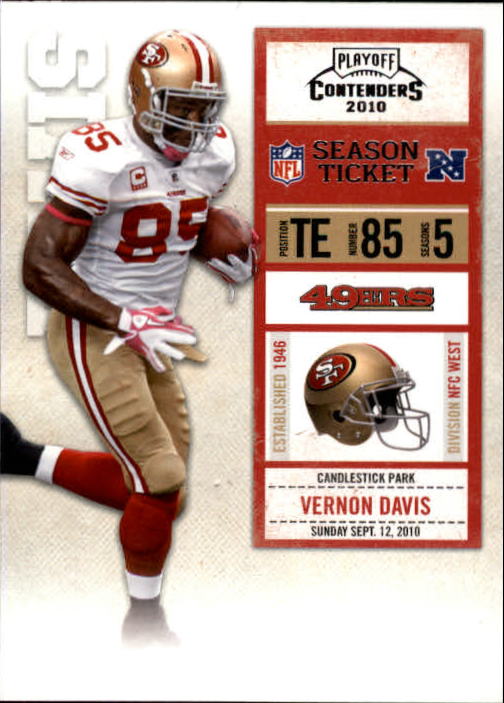 2010 Playoff Contenders #85 Vernon Davis
