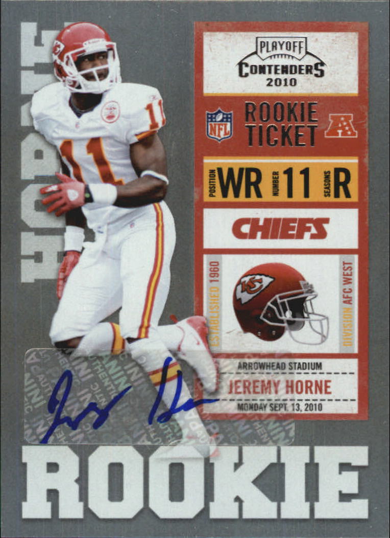 2010 Playoff Contenders #147 Jeremy Horne AU/500* RC