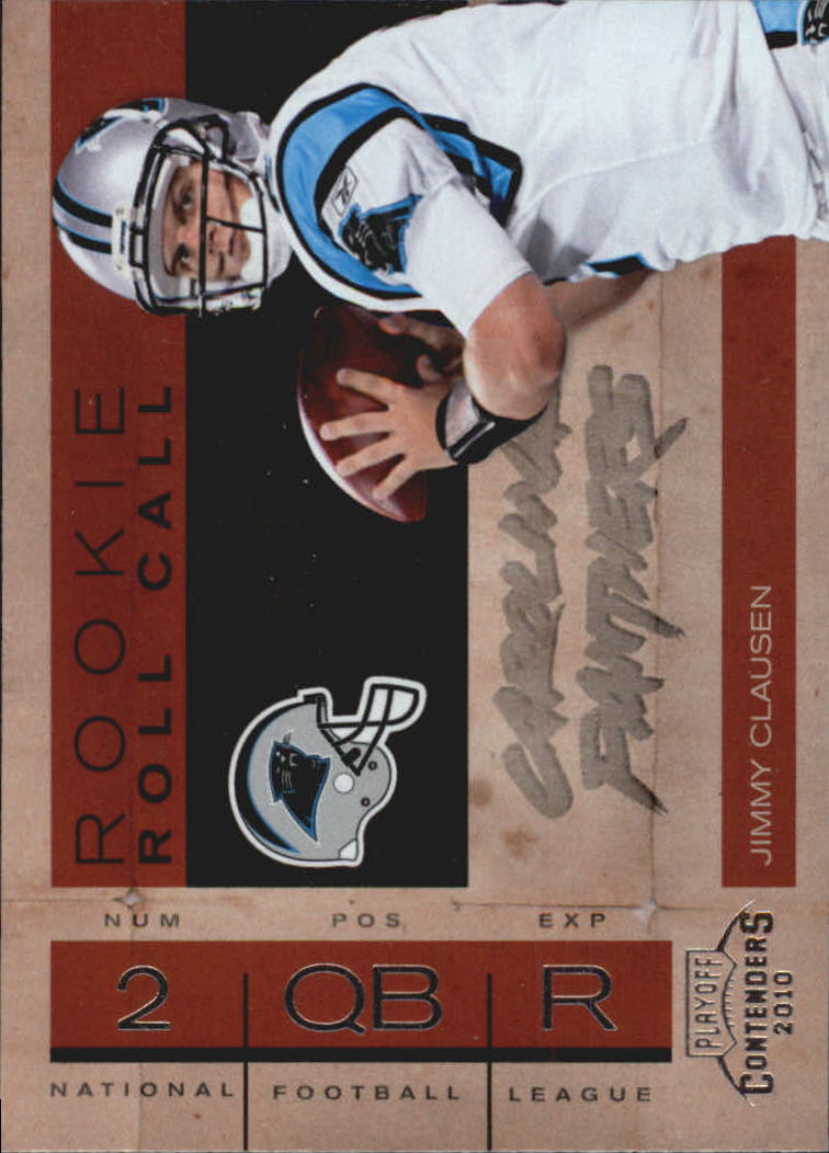 2010 Playoff Contenders Rookie Roll Call #3 Jimmy Clausen