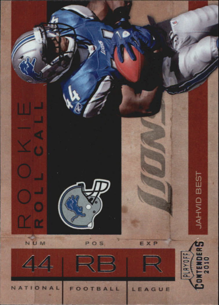 2010 Playoff Contenders Rookie Roll Call #7 Jahvid Best