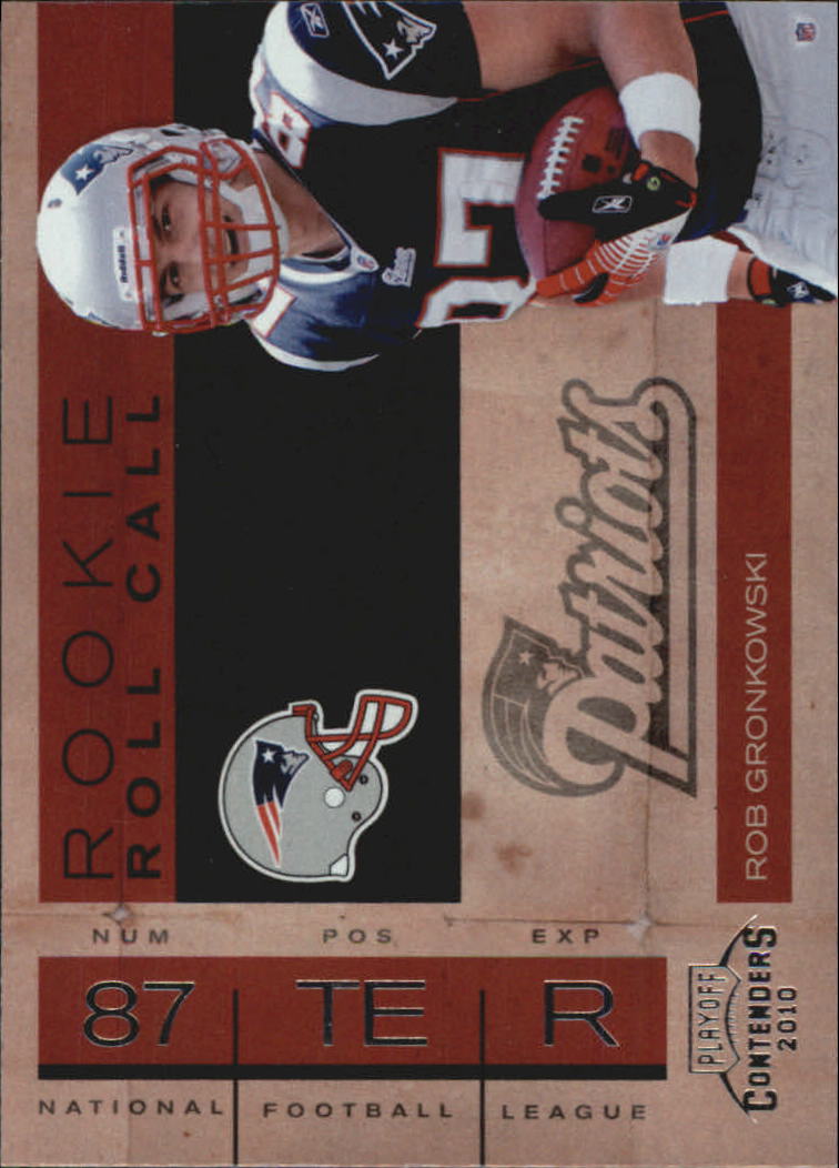 2010 Playoff Contenders Rookie Roll Call #14 Rob Gronkowski