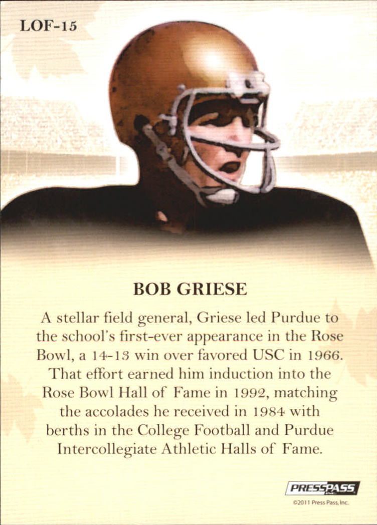 2011 Press Pass Legends Football Cards - Picture 19 of 21