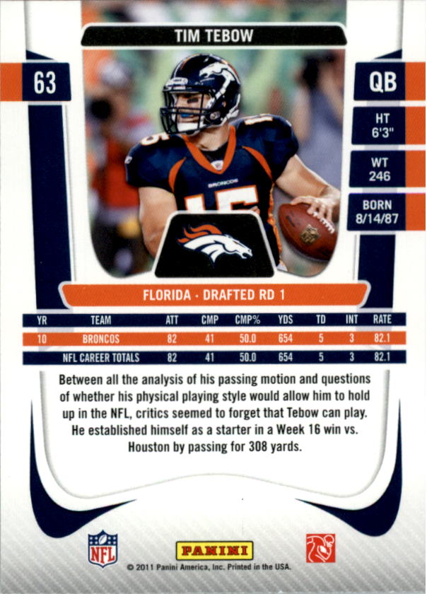 A7504- 2011 Prestige FB Card #s 1-250 +Rookies -You Pick- 15+ FREE US SHIP - Picture 127 of 473
