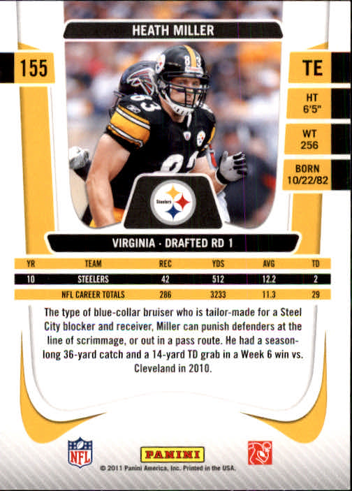 A7504- 2011 Prestige FB Card #s 1-250 +Rookies -You Pick- 15+ FREE US SHIP - Picture 309 of 473