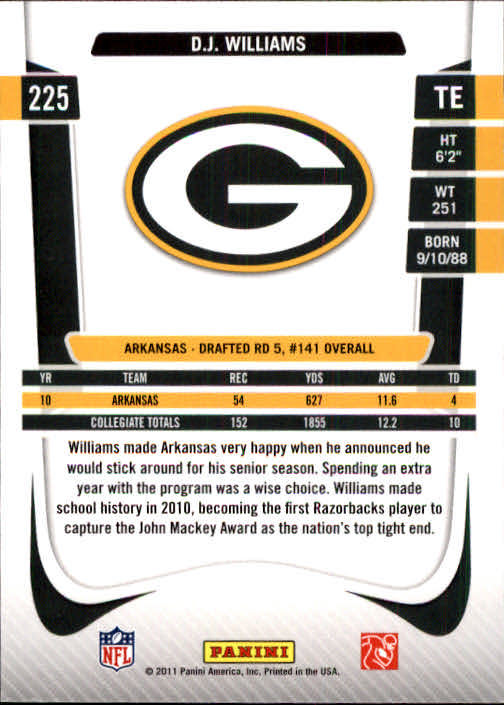 A7504- 2011 Prestige FB Card #s 1-250 +Rookies -You Pick- 15+ FREE US SHIP - Picture 431 of 473