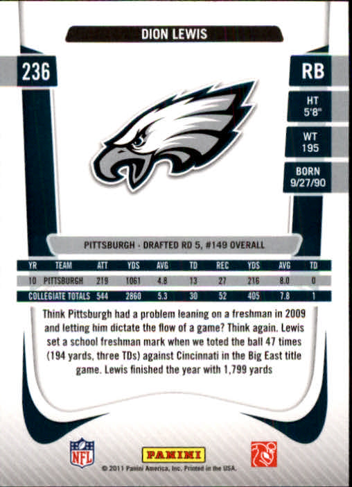 A7504- 2011 Prestige FB Card #s 1-250 +Rookies -You Pick- 15+ FREE US SHIP - Picture 449 of 473