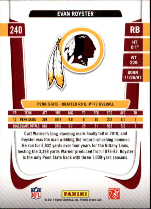 A7504- 2011 Prestige FB Card #s 1-250 +Rookies -You Pick- 15+ FREE US SHIP - Picture 455 of 473