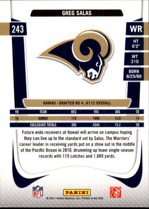 A7504- 2011 Prestige FB Card #s 1-250 +Rookies -You Pick- 15+ FREE US SHIP - Picture 459 of 473