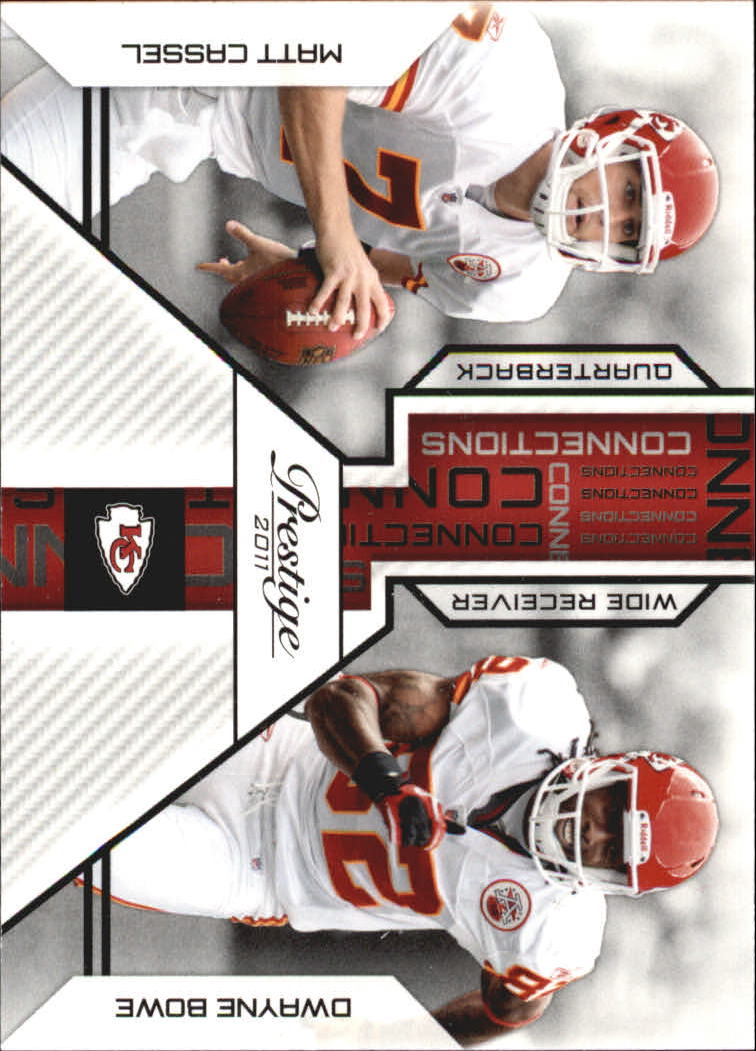 2011 Prestige Connections #1 Matt Cassel/Dwayne Bowe