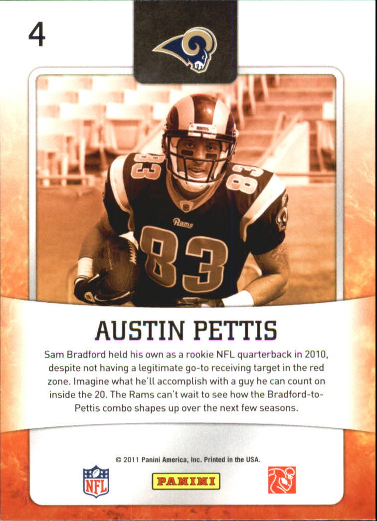 2011 Score Hot Rookies #4 Austin Pettis back image