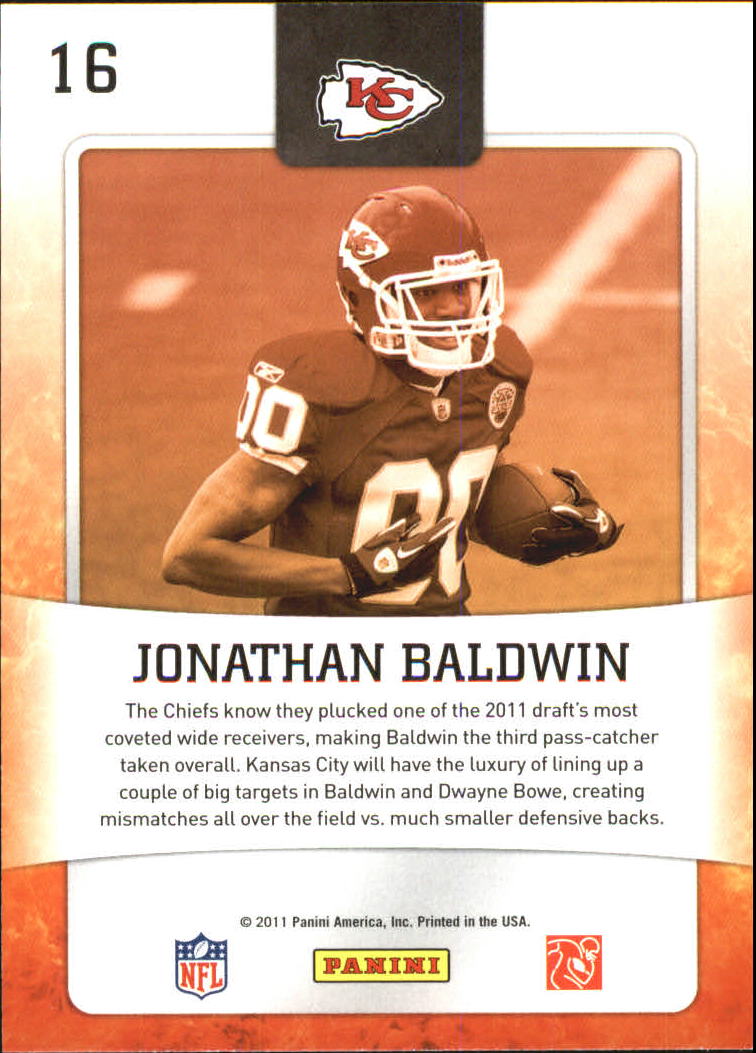 2011 Score Hot Rookies #16 Jonathan Baldwin back image