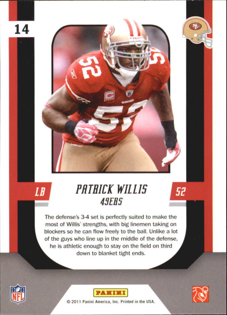 2011 Score Complete Players #14 Patrick Willis back image