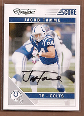 2011 Score Signatures #126 Jacob Tamme