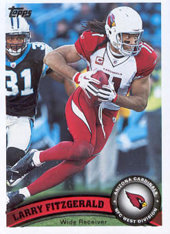 2011 Topps #10A Larry Fitzgerald/(white jersey)