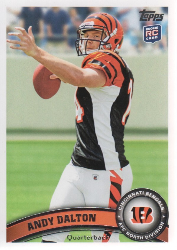 2011 Topps #70A Andy Dalton RC/(football in hand)