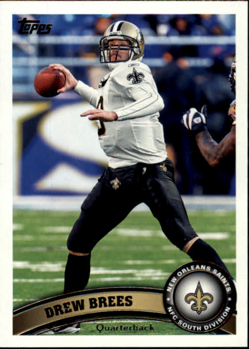 2011 Topps #100A Drew Brees/(white jersey)