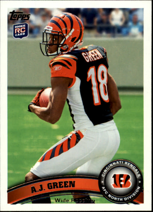 2011 Topps #151A A.J. Green RC/(running to the left)
