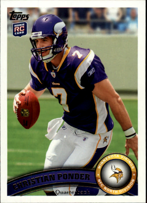 2011 Topps #238A Christian Ponder RC/(running pose)