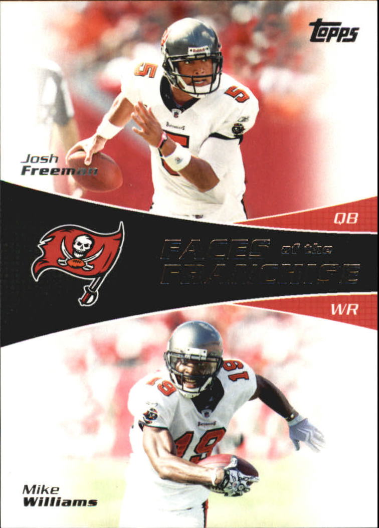 2011 Topps Faces of the Franchise #FW Josh Freeman/Mike Williams