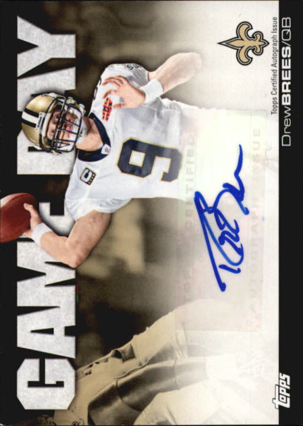 2011 Topps Game Day Autographs #GDADB Drew Brees