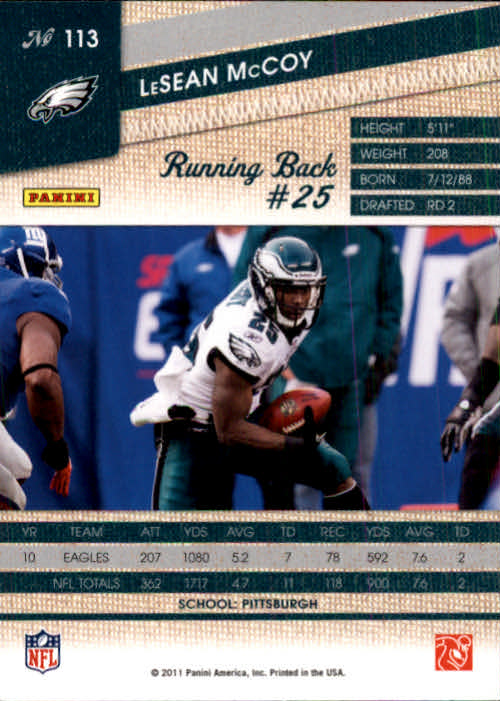 A2278- 2011 Panini Threads FB Cards 1-250 +Rookies -You Pick- 15+ FREE US SHIP - Picture 221 of 482