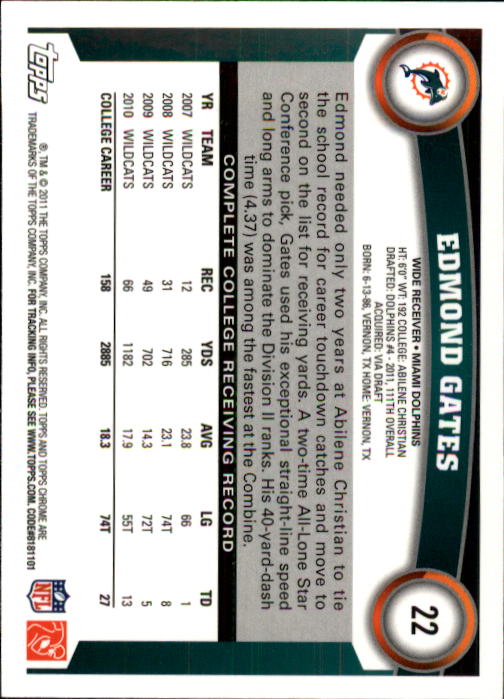 A1148- 2011 Topps Chrome FB Cards 1-220 +Rookies -You Pick- 15+ FREE US SHIP - Picture 31 of 381