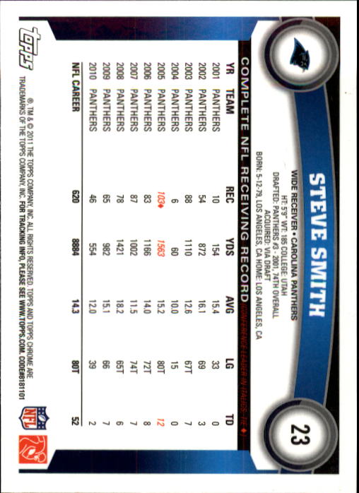 A1148- 2011 Topps Chrome FB Cards 1-220 +Rookies -You Pick- 15+ FREE US SHIP - Picture 33 of 381
