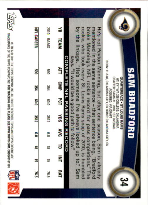 A1148- 2011 Topps Chrome FB Cards 1-220 +Rookies -You Pick- 15+ FREE US SHIP - Picture 49 of 381