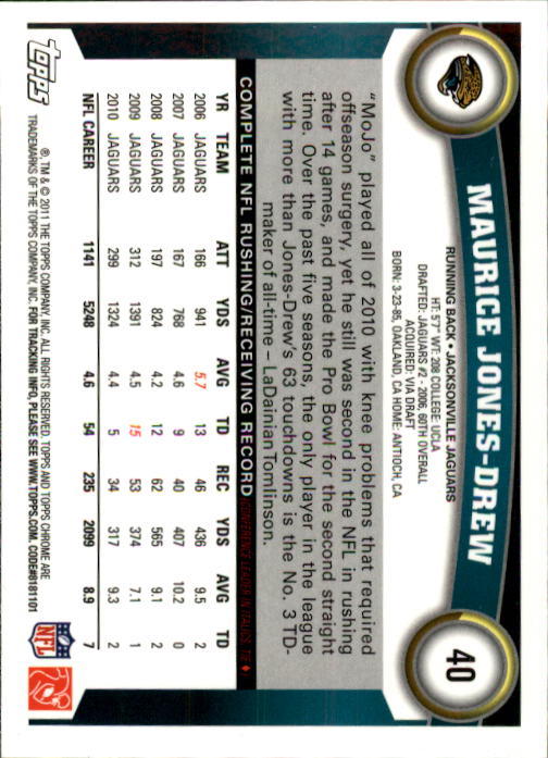 A1148- 2011 Topps Chrome FB Cards 1-220 +Rookies -You Pick- 15+ FREE US SHIP - Picture 57 of 381