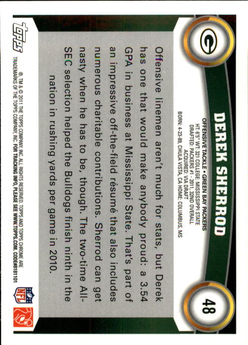A1148- 2011 Topps Chrome FB Cards 1-220 +Rookies -You Pick- 15+ FREE US SHIP - Picture 73 of 381
