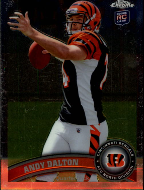 2011 Topps Chrome #51A Andy Dalton RC/(football in right hand)