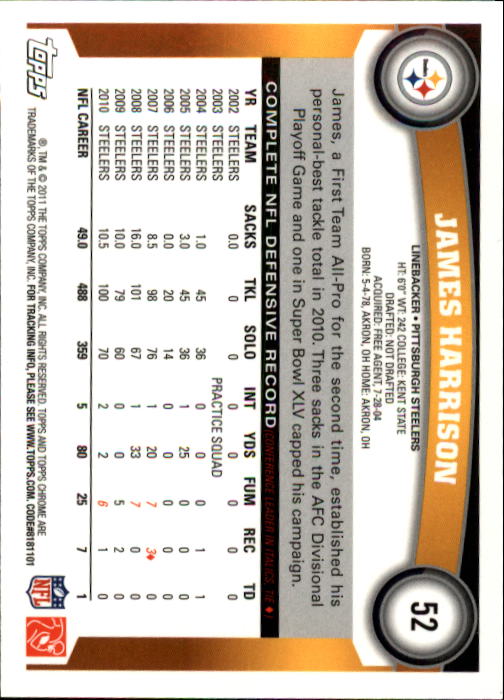 A1148- 2011 Topps Chrome FB Cards 1-220 +Rookies -You Pick- 15+ FREE US SHIP - Picture 81 of 381