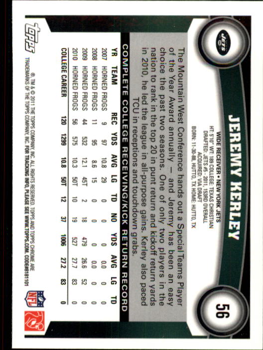 A1148- 2011 Topps Chrome FB Cards 1-220 +Rookies -You Pick- 15+ FREE US SHIP - Picture 89 of 381