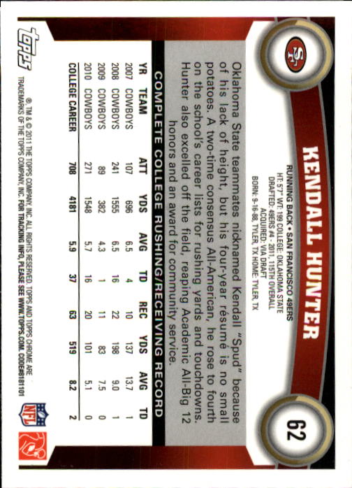 A1148- 2011 Topps Chrome FB Cards 1-220 +Rookies -You Pick- 15+ FREE US SHIP - Picture 101 of 381
