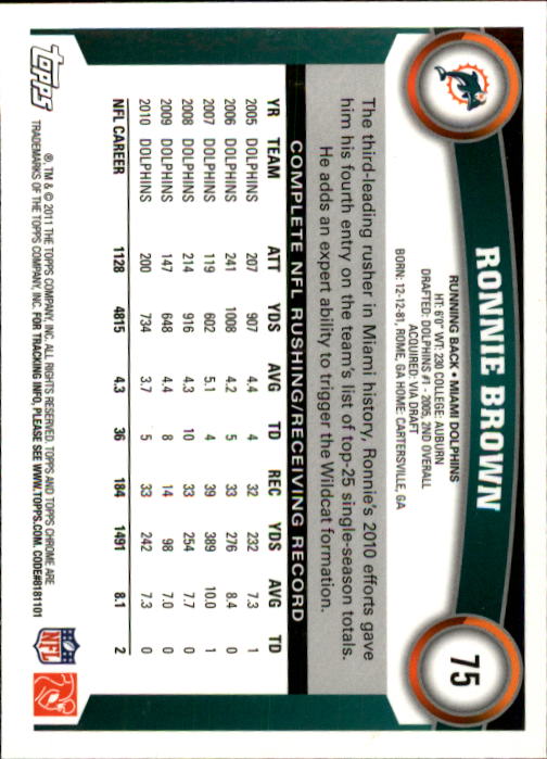 A1148- 2011 Topps Chrome FB Cards 1-220 +Rookies -You Pick- 15+ FREE US SHIP - Picture 127 of 381
