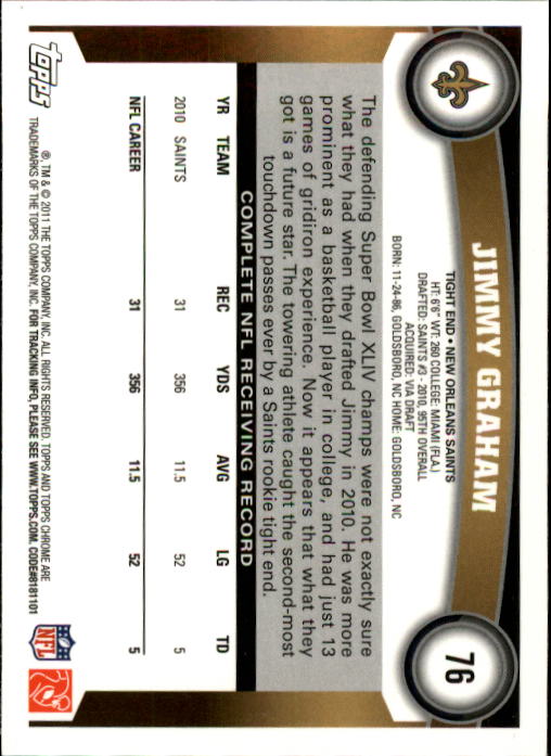 A1148- 2011 Topps Chrome FB Cards 1-220 +Rookies -You Pick- 15+ FREE US SHIP - Picture 129 of 381