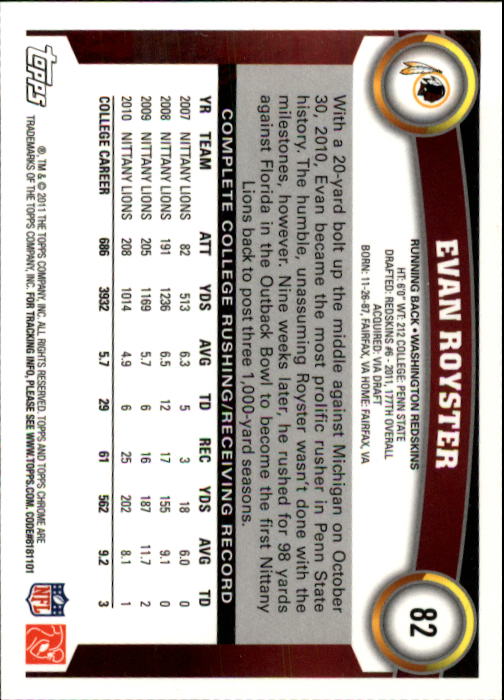 A1148- 2011 Topps Chrome FB Cards 1-220 +Rookies -You Pick- 15+ FREE US SHIP - Picture 141 of 381