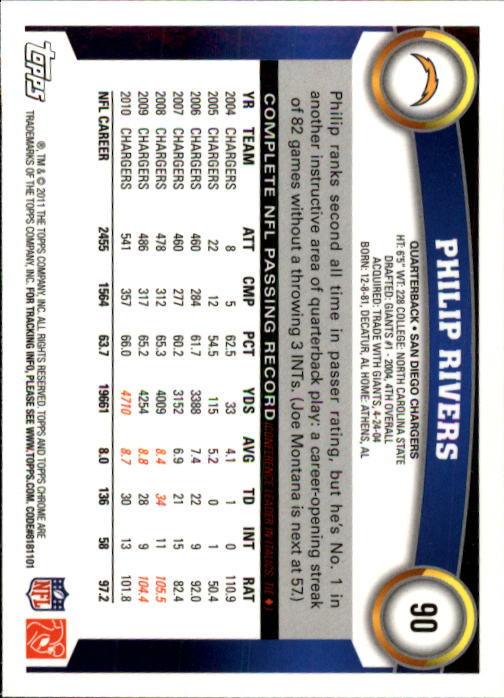 A1148- 2011 Topps Chrome FB Cards 1-220 +Rookies -You Pick- 15+ FREE US SHIP - Picture 157 of 381