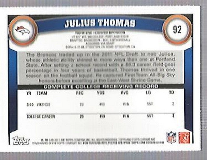 A1148- 2011 Topps Chrome FB Cards 1-220 +Rookies -You Pick- 15+ FREE US SHIP - Picture 161 of 381