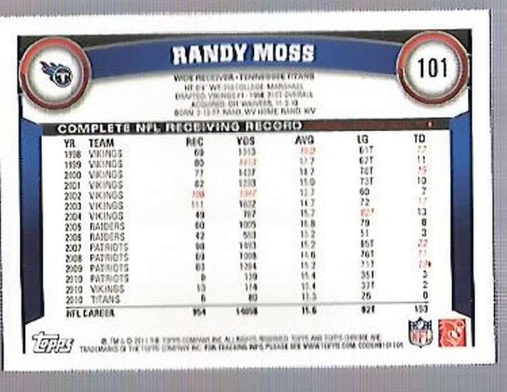 A1148- 2011 Topps Chrome FB Cards 1-220 +Rookies -You Pick- 15+ FREE US SHIP - Picture 175 of 381